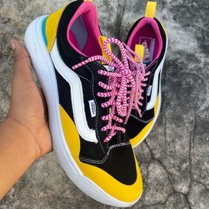 Ultrarange Vans | Pink , Black , Yellow, and White
